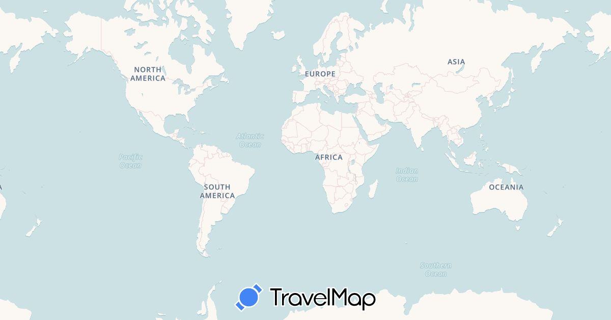 TravelMap itinerary: driving, hiking in Australia (Oceania)